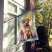Shar Pei Happy Birthday House Flag Large Porch Sleeve Pole Decorative Outside Yard Banner Artwork Wall Hanging, Polyester, House Size, Multicolor_maomaolike.com