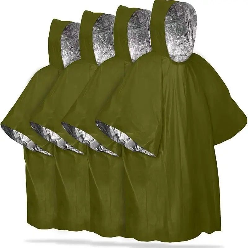 Outdoor Raincoat Emergency Camping Temperature Loss Insulation And Warm Equipment Survival Blanket Outdoor Supplies_maomaolike.com