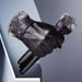 Touch screen PU leather gloves Men's PU cycling plus fleece warm women's ski gloves_maomaolike.com