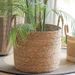 Nordic Light Luxury Rattan Woven Floor Basket Qixi Festival Internet Celebrity Bear Version Hug Bucket Living Room_maomaolike.com
