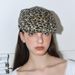 Hot Sale Ladies Retro Leopard Print Beret Hundred with Cowboy Painter Hat Literary Leisure Forward Street Trend Newsboy Cap_maomaolike.com