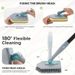 3 In 1 Shower Cleaning Brush - 180° Rotatable Bathroom Cleaning Brush With 50 Inch Long Handle, Scrubber Brush Cleaner Tool For Shower Bathtub Tile Wall Floor Cleaning (Include 4 Brush Heads)_maomaolike.com