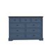 9 Drawer Dresser With Wooden Top, Tall Fabric Dresser & Chest Of Drawers For Bedroom Closet Living Room_maomaolike.com