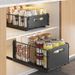 Home Garden Kitchen Sink Pull Out Basket Double Layer Seasoning Snack Bottle Storage Cabinet Layered Rack_maomaolike.com