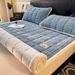 Waffle Winter Tatami Mat Bed Protector Dormitory Student Single Coral Milk Flannel Soft Mattress Pad Thin_maomaolike.com
