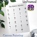 Alphabet Chart Painting Poster, Minimalist Clean-layout Character Poster, Informative Language Learning Decor Suitable For Study Room, Home Office_maomaolike.com