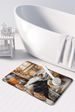 Bearded Collie Fall Kitchen Pumpkins Memory Foam Kitchen Mat Machine Washable Anti-Fatigue Mat Cushion Comfort Bath Mat Or Kitchen Rug_maomaolike.com