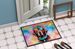 Chocolate Labrador Hippie Dawg Doormat Front Door Mat Indoor Outdoor Rugs For Entryway, Non Slip Washable Low Pile, 24H X 36W_maomaolike.com