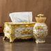 European Style Creative Tissue Holder Three-Piece Set Household Fashion Ashtray Storage Toothpick Box_maomaolike.com