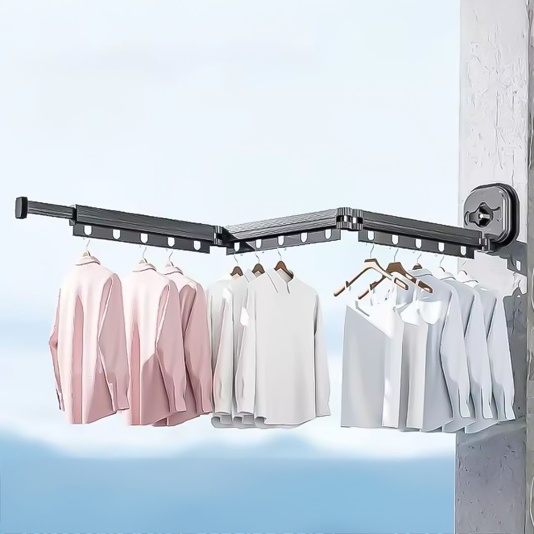SOGA 127.5cm Wall-Mounted Clothing Dry Rack_maomaolike.com
