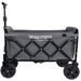 Expandable Dual-Layer Utility Wagon With 100% Extra Space - 225lbs Grocery Cart For Camping, Shopping, Sports, Gardening, Fishing, Gray_maomaolike.com