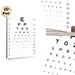 Eye Chart Painting Poster, Clear Black-and-White Visual Acuity Chart Poster, Practical Vision Testing Tool, Suitable For Clinic, Home And Optometry_maomaolike.com