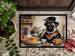 Pug Fall Kitchen Pumpkins Doormat Front Door Mat Indoor Outdoor Rugs For Entryway, Non Slip Washable Low Pile, 24H X 36W_maomaolike.com
