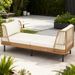 Patio Wicker Daybed Outdoor Boho Rattan Loveseat Sofa Stretch Out Or Sit Together With Seat And Back Cushions Supports Up To 800 Lbs_maomaolike.com