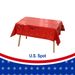 137 X 274cm Plastic Tablecloth Rectangle Table Covers Metallic Party Tablecloth Foil Table Cover For Birthday Wedding Christmas Red 12PCS_maomaolike.com