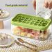 Ice Cube Trays with Lids and Bin - 64-Grid, Stackable & Leakproof Design - Easy Release, Perfect for Cocktails & Lemonades - Freezer Organizer_maomaolike.com