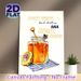 Honey Jar & Bee Themed Painting Poster, Warm Watercolor-style Poster, Sweet Honey-inspired Design With Typography Adds Cozy Ambiance For Kitchen_maomaolike.com