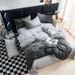 Home Garden Four Piece Set Washed Cotton Quilt Cover_maomaolike.com