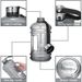 2.2L/73OZ Half Gallon Bottle Large Leak Proof Sports Ton Cup With Handle Plastic Drinking Water Container For Gym_maomaolike.com