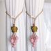 Modern New Simple Curtain Tiebacks With Adjustable Holes, Handmade Sheer Curtains, Gathered Hanging Balls, Decorative_maomaolike.com