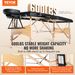 VEVOR Portable Massage Table 28" W, 2 Folding Lightweight Massage Table, 8-Level Height Adjustable Salon Tattoo Bed, Spa Table With Headrest, Armrests, Hand Pallet & Carrying Bag, 600LBS_maomaolike.com