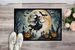 Flying Witch Spooky Halloween Doormat Front Door Mat Indoor Outdoor Rugs For Entryway, Non Slip Washable Low Pile, 24H X 36W_maomaolike.com