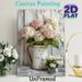 Vintage Floral Hydrangea & Daisy Painting Poster, Soft-hued Rustic Still Life Poster, Delivers Warm Tranquil Ambiance For Living Room, Bedroom, Dining_maomaolike.com