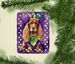 English Cocker Spaniel King Of Mardi Gras Porcelain Ornament Christmas Tree Hanging Decorations For Home Christmas Holiday, Rectangle, Gift, Multicolor_maomaolike.com