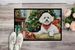 Bichon Frise Cozy Christmas Doormat Front Door Mat Indoor Outdoor Rugs For Entryway, Non Slip Washable Low Pile, 24H X 36W_maomaolike.com