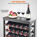 VEVOR 42 Bottle 7-Tier Modular Wine Rack Bamboo Wood Display Shelf With TableTop_maomaolike.com