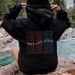Men's Clothing letter fashion printed back collar plus velvet hooded sweatshirt _maomaolike.com