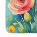 Ranunculus In Watercolor Memory Foam Kitchen Mat Machine Washable Anti-Fatigue Mat Cushion Comfort Bath Mat Or Kitchen Rug_maomaolike.com