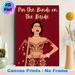 Pin The Bindi On The Bride Painting Poster, Vibrant Traditional Indian Bridal Illustration Poster, Interactive Party Game Decor Ideal For Bachelorette_maomaolike.com