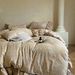Princess Style French High Weight Linen Crinkle Yarn Lace Four-Piece Set Single Duvet Cover_maomaolike.com