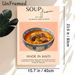 Haitian Soup Joumou Painting Poster, Warm-toned Vintage Illustrative Poster, Cultural Symbolic Pumpkin Beef Soup Art, Ideal For Kitchen And Dining_maomaolike.com