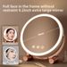 Makeup Mirror, Desktop, Rotatable Dressing Mirror, Creamy-style Smart Illuminated High-end Bedroom Vanity Mirror_maomaolike.com