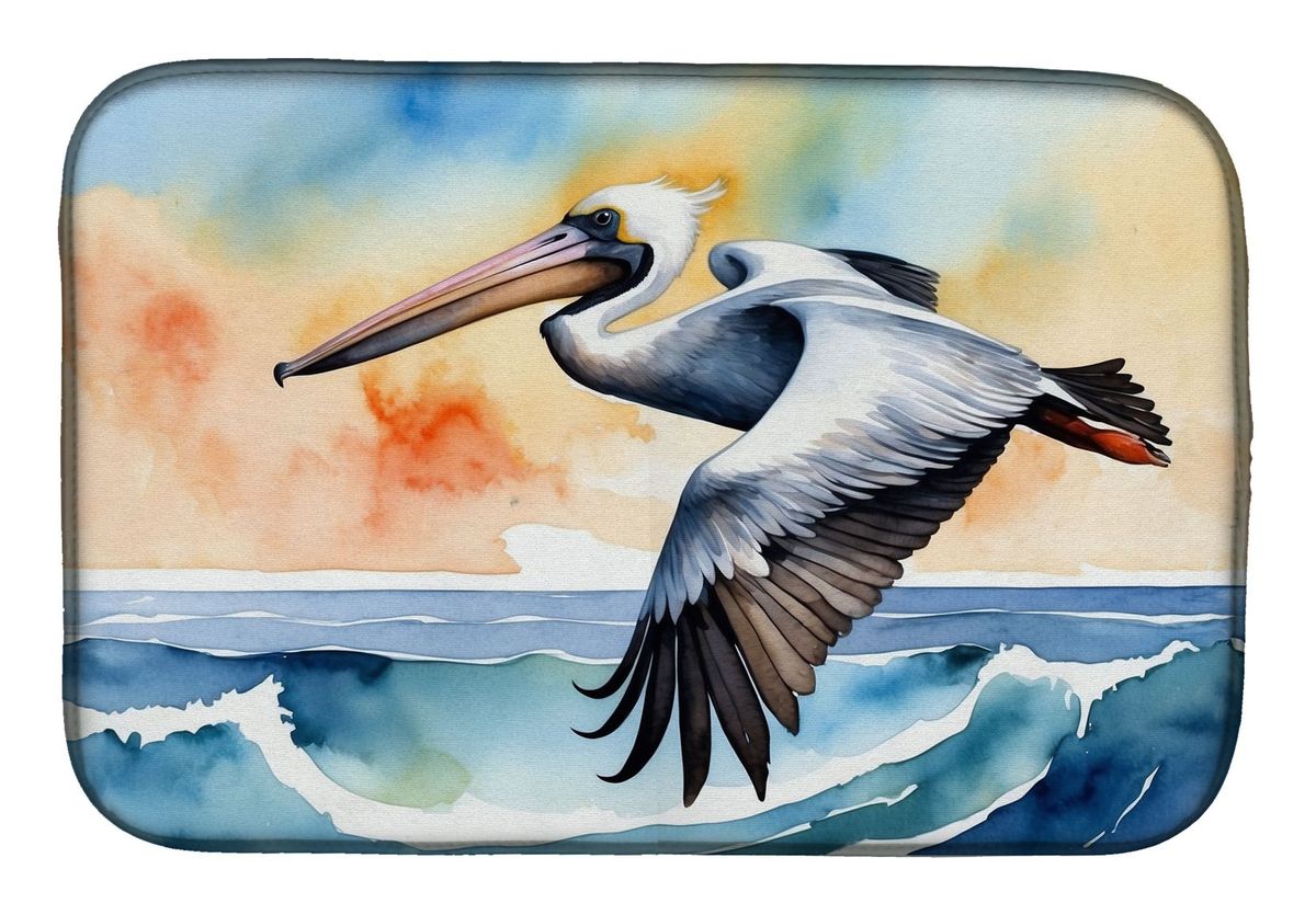 Pelican Soaring Dish Drying Mat Absorbent Dish Drying Mat Pad For Kitchen Counter Dish Drainer Mat For Countertop, 14 X 21", Multicolor_maomaolike.com