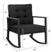 Patio Rattan Rocker Outdoor Glider Rocking Chair Cushion Lawn_maomaolike.com