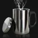 350/500ml Double Wall Anti Scalding Coffee Mug Insulated Portable Stainless Drink Cup Drinking Steel Polishing Beer Tea_maomaolike.com