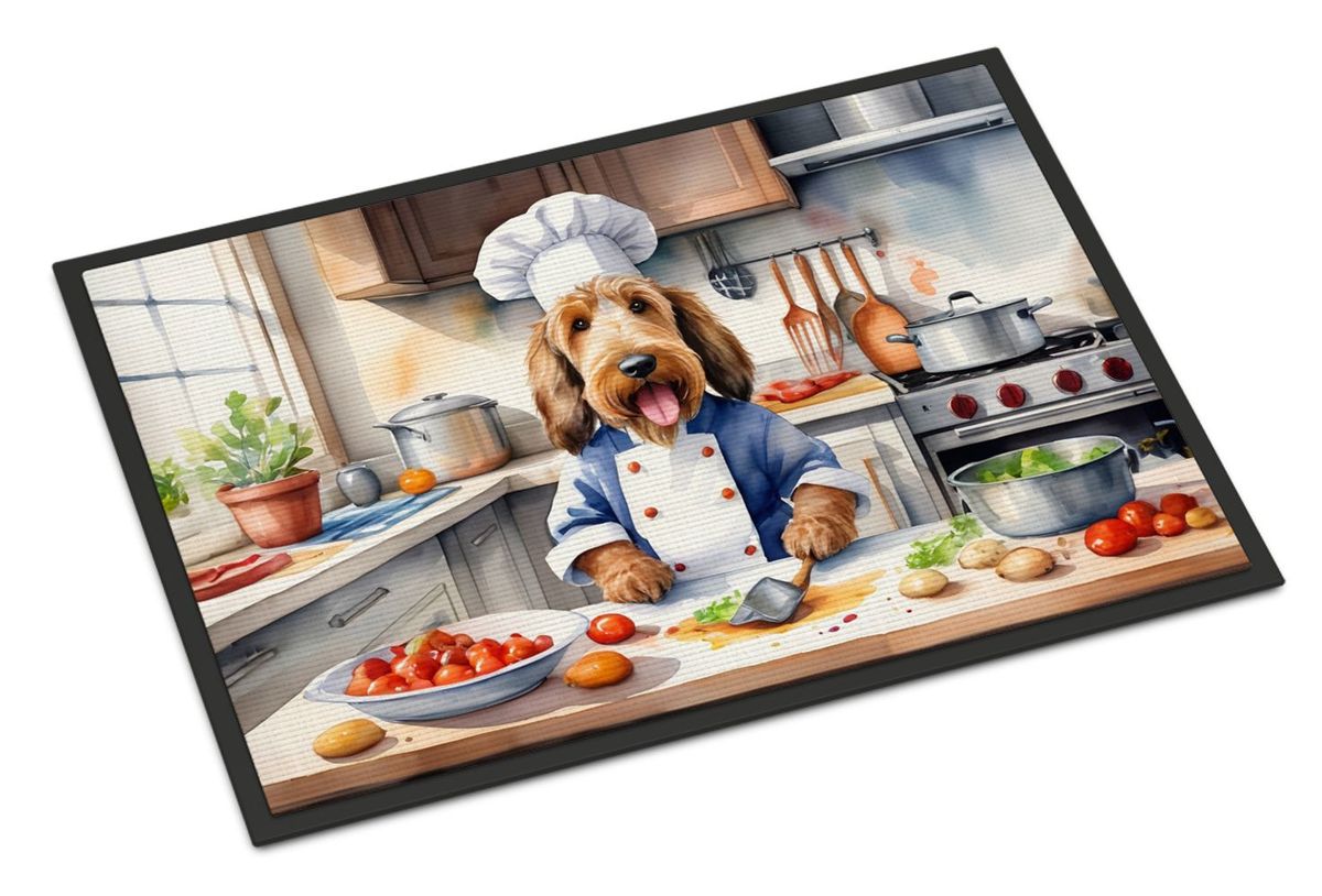 Otterhound The Chef Doormat Front Door Mat Indoor Outdoor Rugs For Entryway, Non Slip Washable Low Pile, 24H X 36W_maomaolike.com