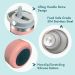 900ML Insulated Cups Portable Tumbler With Water Bottle BPA-Free Thermos Twist On Lid And Flip Up Straw Keep Hot Cold_maomaolike.com