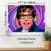 Retro Pop Culture Portrait Painting Poster, Vibrant Psychedelic Style Poster, Bold Colorful Swirling Backdrop, Eye-catching Artistic Decor Ideal For_maomaolike.com