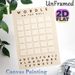 Wordle Themed Painting Poster, Minimalist Beige Grid & Alphabet Poster, Engaging Word Game Decor For Living Room, Game Room_maomaolike.com