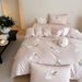 Wholesale INS Style Girly Cartoon Towel Embroidery Pure Naked Sleep 100% Long-Staple Cotton Four-Piece Set_maomaolike.com