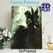 Dark Forest Fairy Painting Poster, Mysterious Misty Dark-toned Poster, Ethereal Winged Fairy With Butterfly Design, Ideal For Adding A Whimsical Touch_maomaolike.com