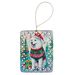 Samoyed Christmas Porcelain Ornament Christmas Tree Hanging Decorations For Home Christmas Holiday, Rectangle, Gift, Multicolor_maomaolike.com