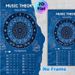 Music Theory Circle Of Fifths Painting Poster, Vintage Blue-toned Music Theory Chart Poster, Practical Music Learning Reference, Suitable For Music_maomaolike.com