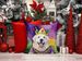 Great Pyrenees King Of Mardi Gras Throw Pillow Machine Washable, Indoor Outdoor Decorative Pillow For Couch, Bed Or Patio, 14Hx14W_maomaolike.com