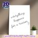 "Everything Happens For A Reason" Inspirational Quote Painting Poster, Minimalist Handwritten Line Art Poster, Uplifting Message, Ideal For Living_maomaolike.com