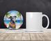 Scottish Deerhound Luau Large Sandstone Coasters Pack Of 4 Absorbent Round Coasters Decor Gifts For Men Or Women, 4 In, Multicolor_maomaolike.com